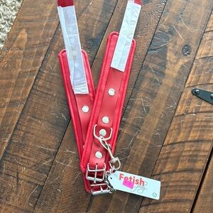 Red fetish play  Accessory with Buckle